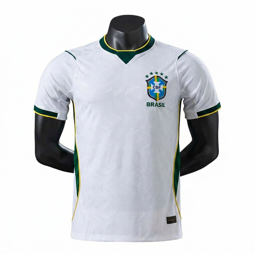 Camisa Brasil Branca Oficial 2026 (Versão Jogador)