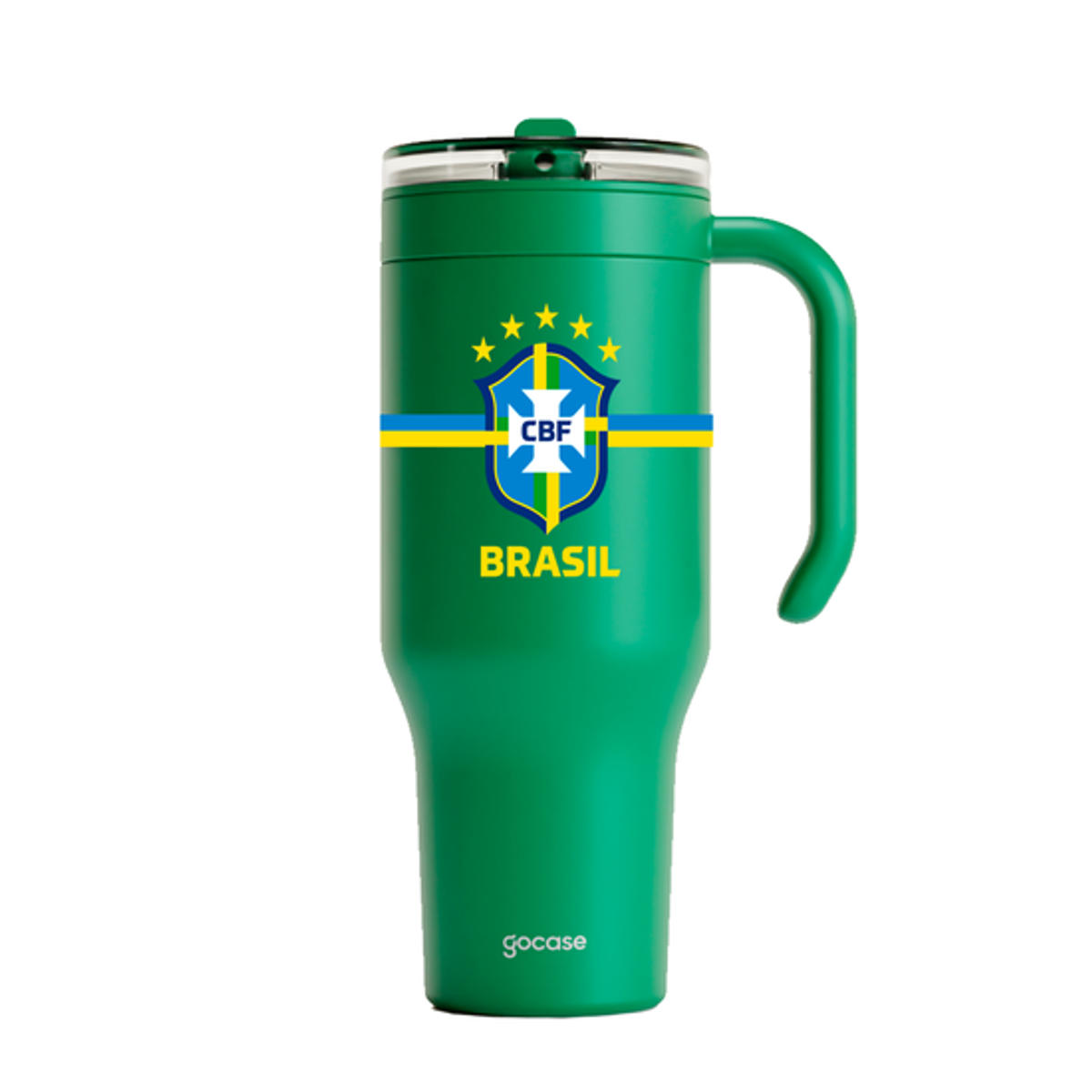 Copo Térmico Life CBF 880ml — Brasil Core (Verde)