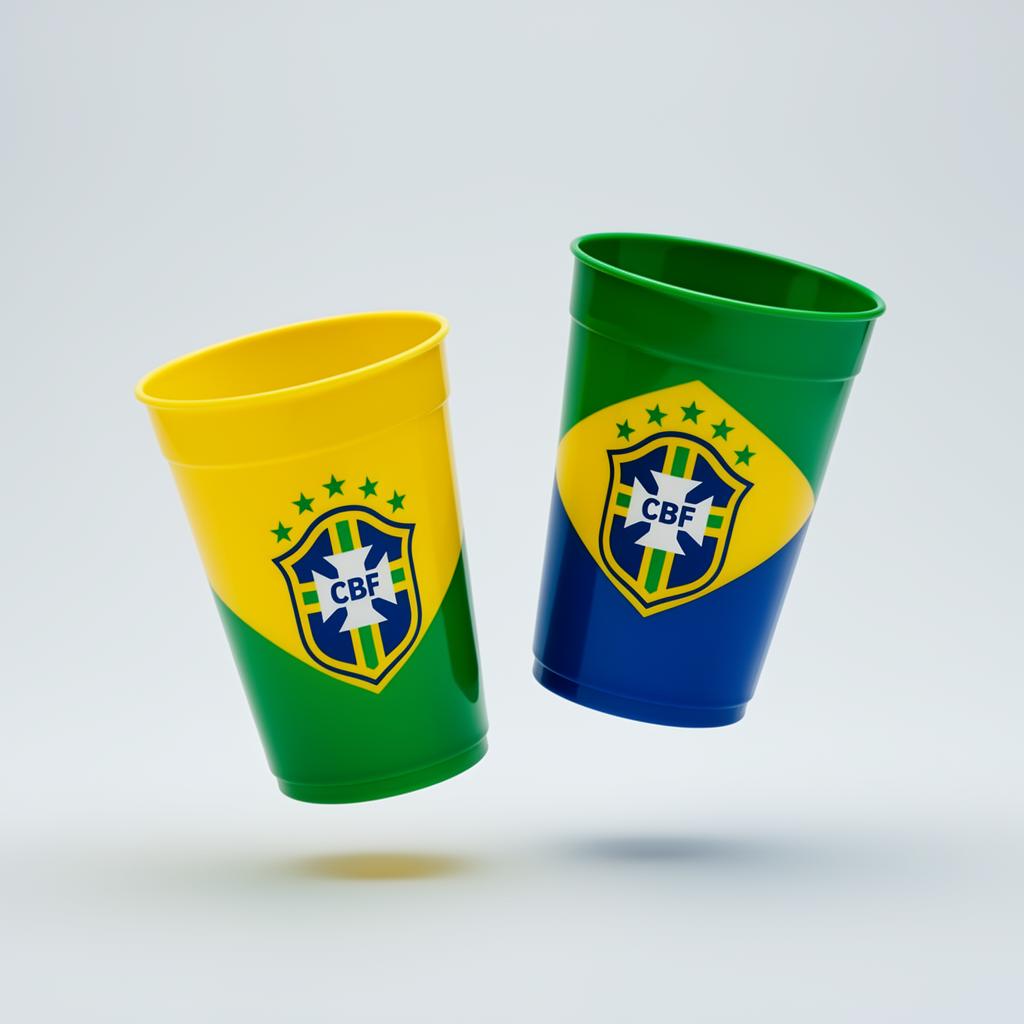 Kit 2 Copos Oficiais da Torcida